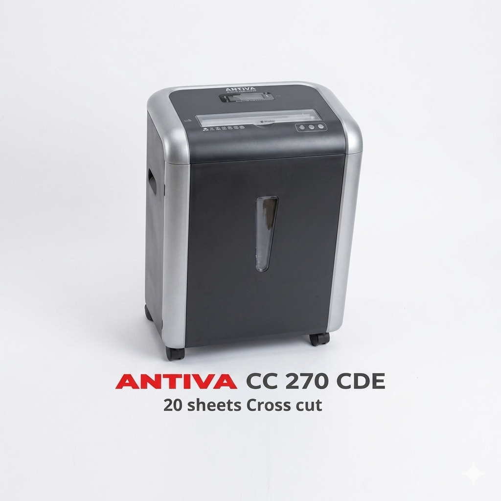ANTIVA CC 270 CDE - Medium Duty Cross Cut Paper Shredder - Concept Business Products - India - 9820611667